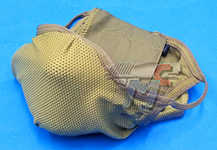 LayLax Easy Breath Face Guard (Battle Style) (TAN) - Click Image to Close